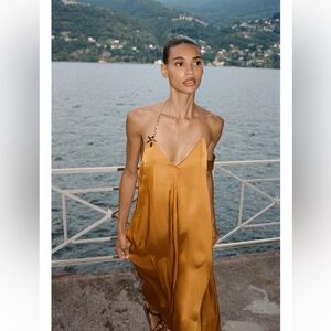 Zara Midi Dress with Trim